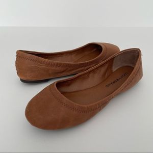 🆕 [lucky brand] EMMIE leather ballet flats bourbon winter haze